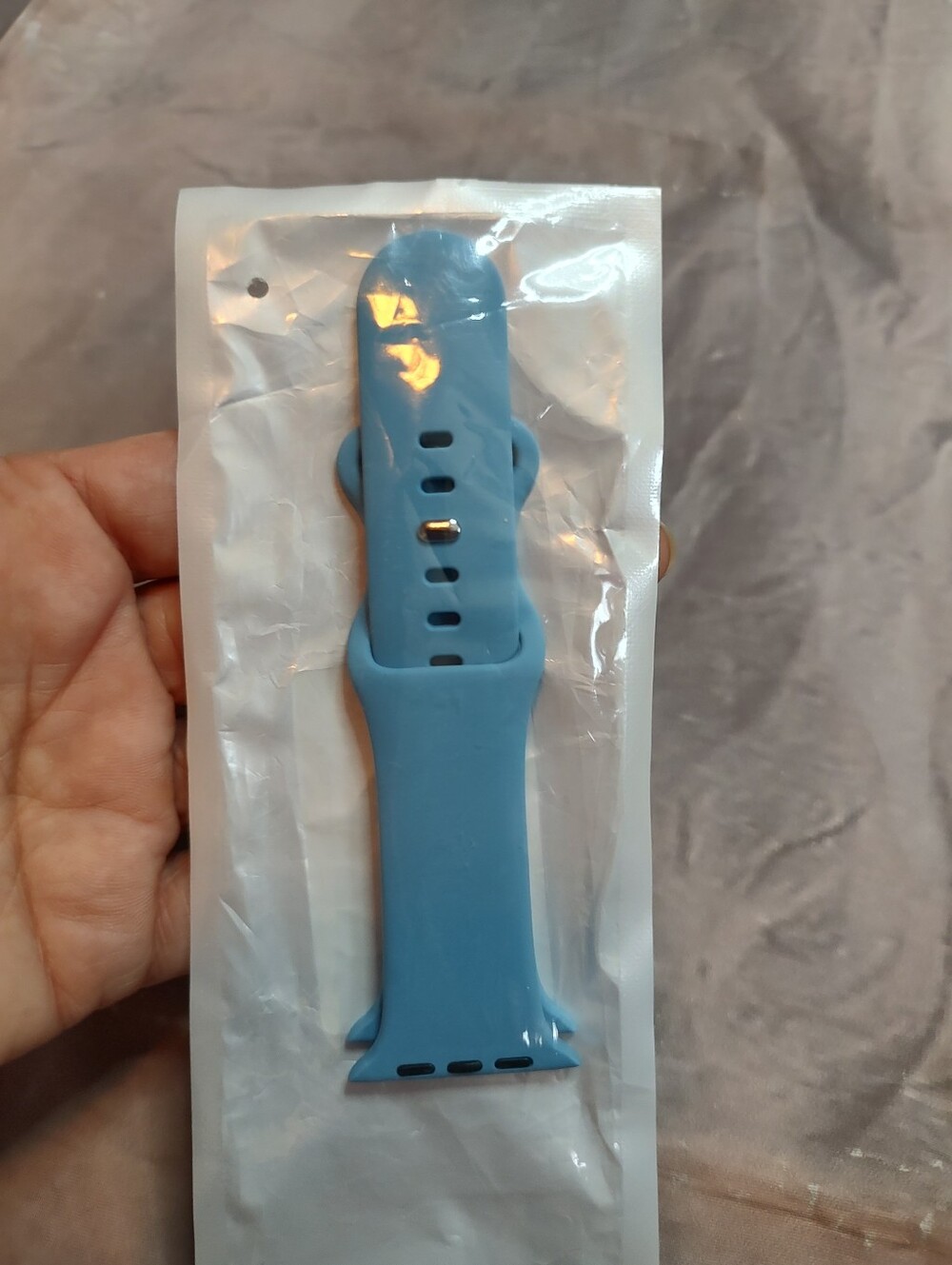 4 Silicone Watch Straps — Pastel Lavender, Plum, Sky Blue & Sage Green - Picture 9 of 9